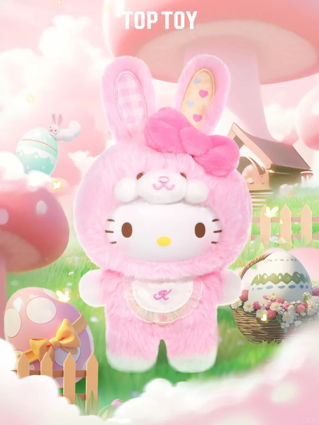 Caja transparente - Sanrio 【Elfo Conejito bebé】 Serie de muñecos de peluche Caja sorpresa V3